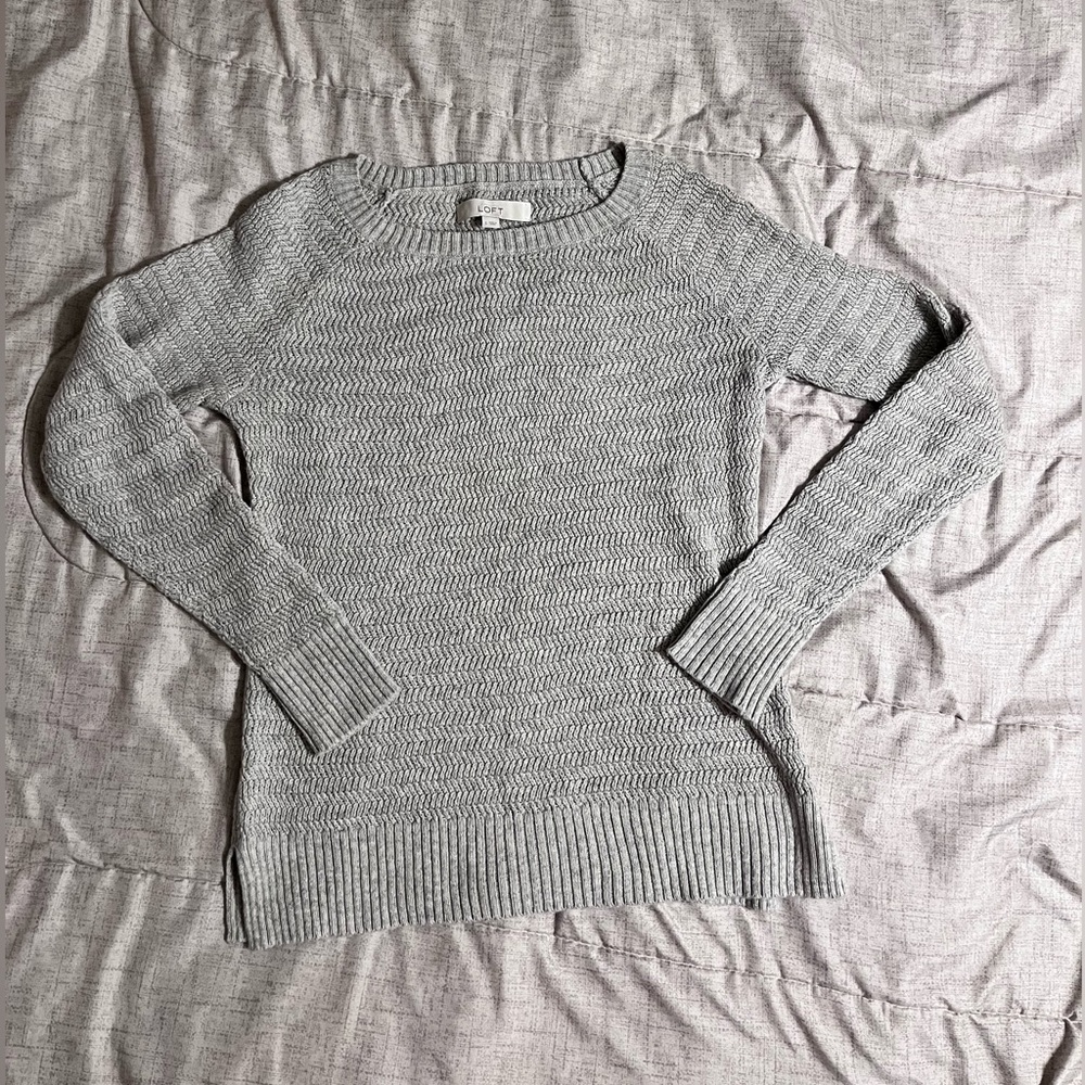 NWOT Gray Loft Sweater
